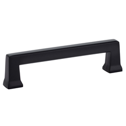 4 Inch Center to Center Alexander Cabinet Pull, Flat Black