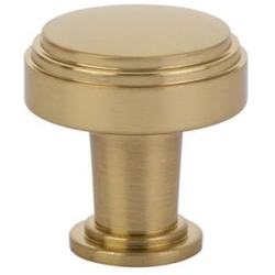1-1/4 Inch Diameter Newport Cabinet Knob, Satin Brass