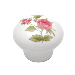 English Cozy Knob 1-1/16 inch Diameter Pink Rose