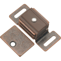 1-7/8 Inch Double Magnetic Catch, Statuary Bronze
