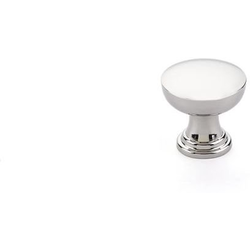1-1/4 Inch Diameter Overland Cabinet Knob, Polished Nickel Lifetime