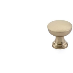 1-1/4 Inch Diameter Overland Cabinet Knob, Satin Brass