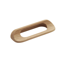 Natural Woodcraft Cup Pull 3-3/4 inch Center to Center Unfinished Wood