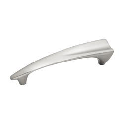 Metropolis 3-3/4 Inch Center to Center Satin Nickel Cabinet Pull