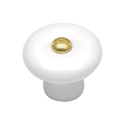 English Cozy Knob 1-1/4 inch Diameter White