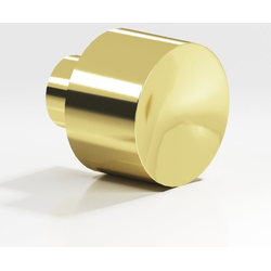 1 Inch Diameter 184 Series Cabinet Knob, Polished Brass