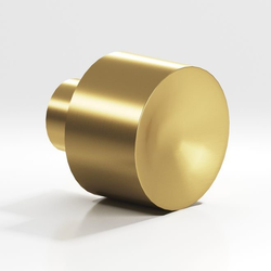 1-1/4 Inch Diameter 185 Series Cabinet Knob, Satin Brass