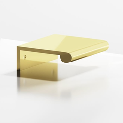 8 Inch Center to Center 700 Series Round Lip Edge Pull, Polished Brass