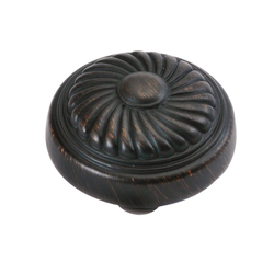 French Country Knob 1-1/4 inch Diameter Vintage Bronze