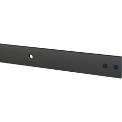 4 Foot Rail Extension for Barn Door Hardware, Matte Black