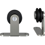 Stainless Steel, Black Wheel