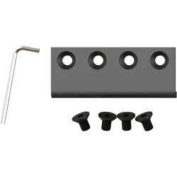 Barn Door Rail Connector for Flat Rail, Oil Rubbed Bronze