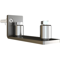 Adjustable Barn Door Stray Roller Floor Guide with Screws, Stainless Steel