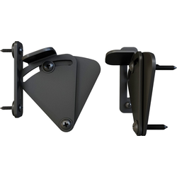 Steel Latches for Barn Door, Includes 1 Latch, Matte Black