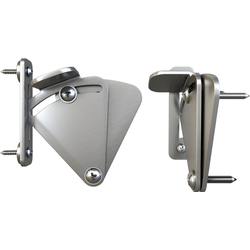 Steel Latches for Barn Door, Includes 1 Latch, Satin Nickel
