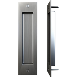 6-1/2 Inch (165 mm) Height Recessed Flush Barn Door Handle, Includes 1 Handle, Satin Nickel