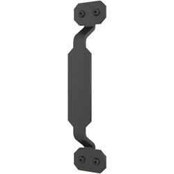 9 inch (227.9 mm) Height Octagon Barn Door Handle, Matte Black