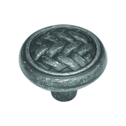 Catamaran 1-1/4 Inch Diameter Vibra Pewter Cabinet Knob