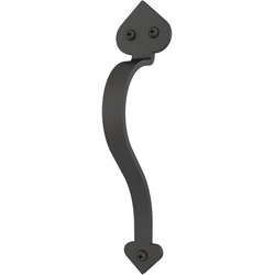9-1/8 inch (232.3 mm) Height Spade Barn Door Handle, Oil Rubbed Bronze