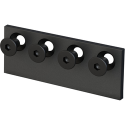 Mini Barn Door Rail Connector for Flat Rail, Matte Black
