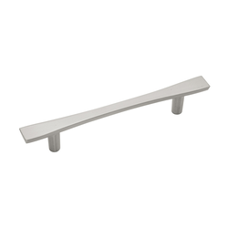 Metropolis 3-3/4 Inch Center to Center Satin Nickel Cabinet Pull