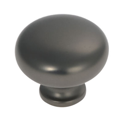 Cottage 1-1/4 Inch Diameter Black Mist Cabinet Knob