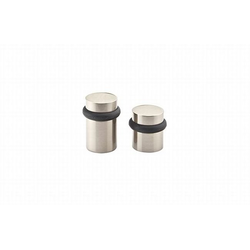 20% OFF 2 Inch Height Cylinder Floor Bumper, Satin Nickel