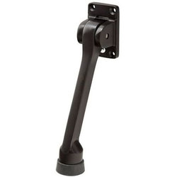 5 Inch Length Rubberized Kick Down Door Holder, Oil Rubbed Bronze