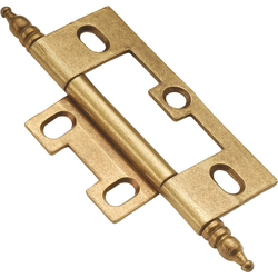 2-1/2 Inch Length Self Mortise Hinge, Pair, Lancaster Hand Polished