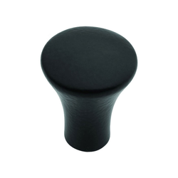 Metropolis 1 Inch Diameter Matte Black Cabinet Knob