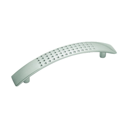 Metropolis 3-3/4 Inch Center to Center Satin Nickel Cabinet Pull
