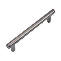Metropolis 5-1/16 Inch Center to Center Black Nickel Vibed Cabinet Pull