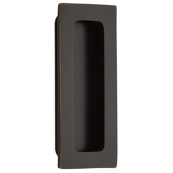 1-3/4 Inch Width x 4 Inch Height Modern Rectangular Flush Pull, Oil Rubbed Bronze