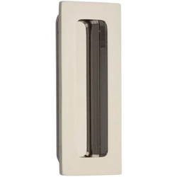 1-3/4 Inch Width x 4 Inch Height Modern Rectangular Flush Pull, Polished Nickel Lifetime