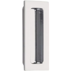 1-3/4 Inch Width x 4 Inch Height Modern Rectangular Flush Pull, Polished Chrome