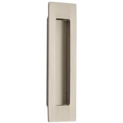 1-3/4 Inch Width x 6 Inch Height Modern Rectangular Flush Pull, Satin Nickel