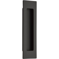1-3/4 Inch Width x 6 Inch Height Modern Rectangular Flush Pull, Flat Black