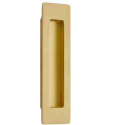 1-3/4 Inch Width x 6 Inch Height Modern Rectangular Flush Pull Satin Brass