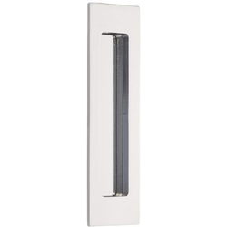 2 Inch Width x 7 Inch Height Modern Rectangular Flush Pull, Polished Chrome