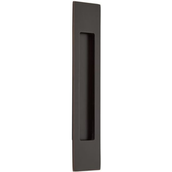 2 Inch Width x 10 Inch Height Modern Rectangular Flush Pull, Oil Rubbed Bronze
