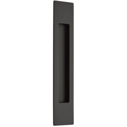 2 Inch Width x 10 Inch Height Modern Rectangular Flush Pull, Flat Black