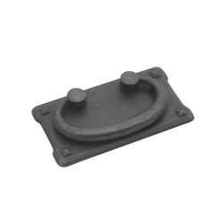 Old Mission Bail Pull 1-1/2 inch Center to Center Black Mist Antique