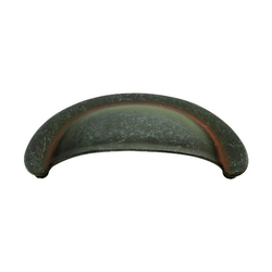 Manchester 2-3/4 Inch Center to Center Rustic Iron Cabinet Cup Pull
