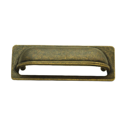 Oxford Antique 3 Inch Center to Center Windover Antique Cabinet Cup Pull