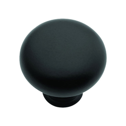 Modus 1-1/4 Inch Diameter Matte Black Cabinet Knob