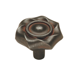 Charleston Blacksmith 1-1/4 Inch Diameter Rustic Iron Cabinet Knob