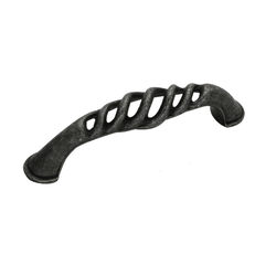 Charleston Blacksmith 3 Inch Center to Center Black Iron Cabinet Pull
