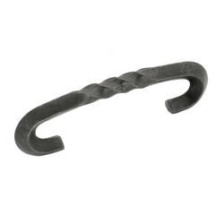 Charleston Blacksmith 3 Inch Center to Center Black Iron Cabinet Pull
