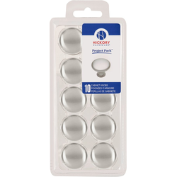 Metropolis 1-1/8 Inch Diameter Satin Nickel Cabinet Knob, Pack of 10