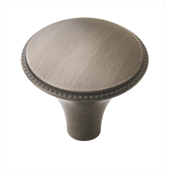 Clearance Sale, Atherly 1-3/16 Inch Diameter Antique Silver Cabinet Knob